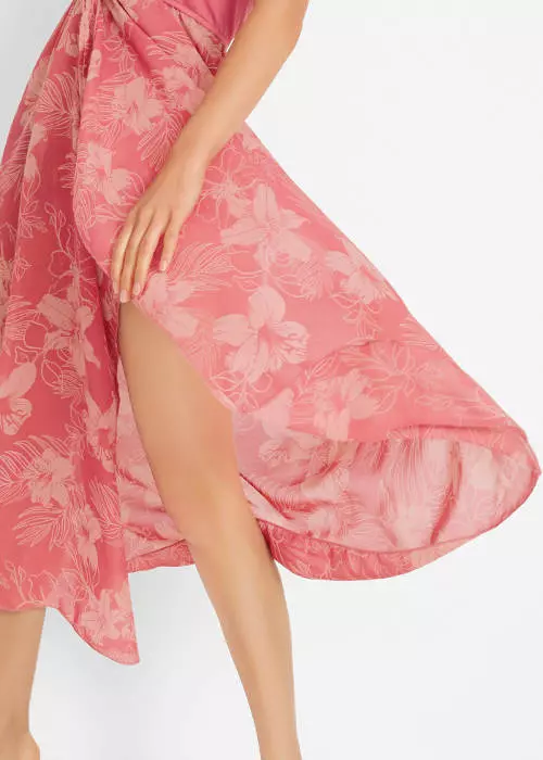 Široká kvetovaná sukňa